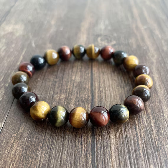 Divya Raksha Kavach" Multi Tiger Eye Courage & Strength Bracelet - Devshree Gems Exclusive